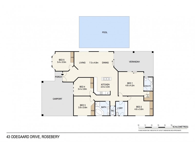 43 Odegaard Drive, Rosebery NT 0832 Floorplan