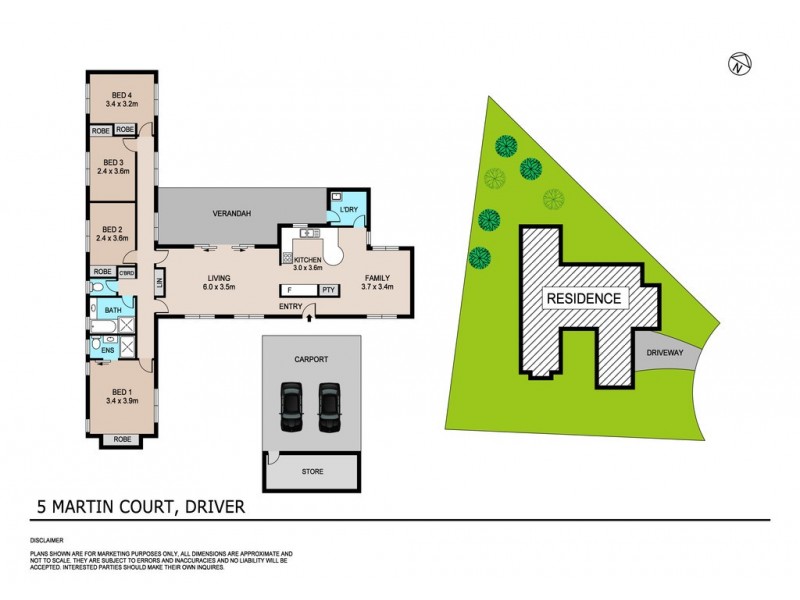 5 Martin Court, Driver NT 0830 Floorplan
