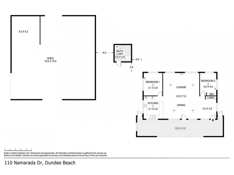 110 Namarada Drive, Dundee Beach NT 0840 Floorplan