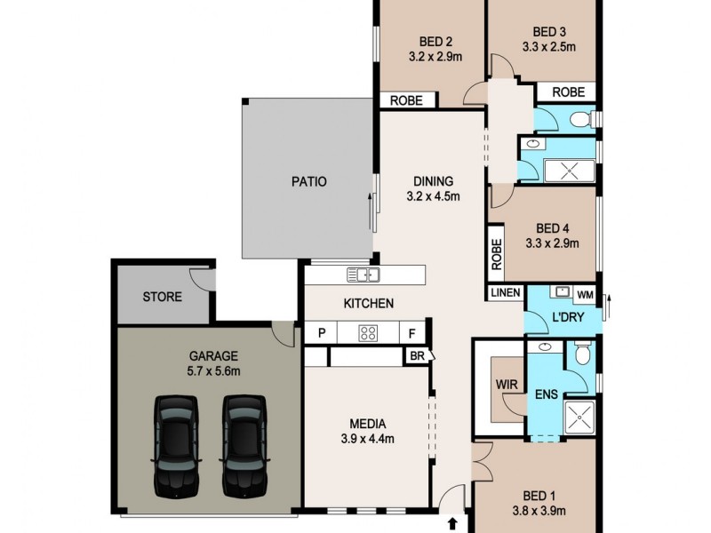 34 Bauldry Avenue, Farrar NT 0830 Floorplan