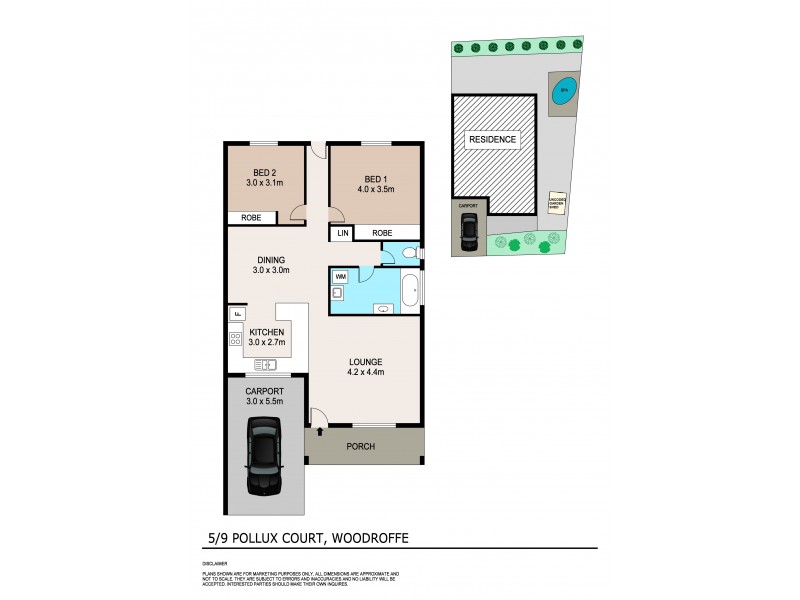 5/9 Pollux Court, Woodroffe NT 0830 Floorplan