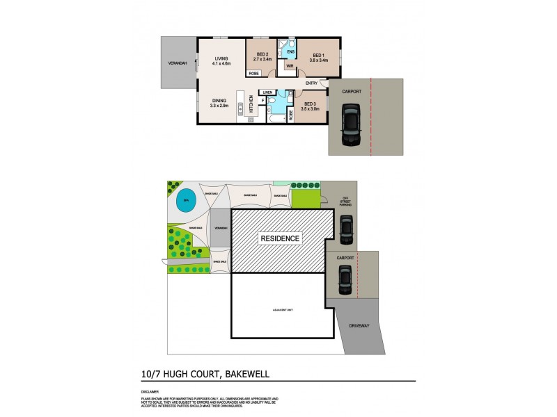 10/7 Hugh Court, Bakewell NT 0832 Floorplan