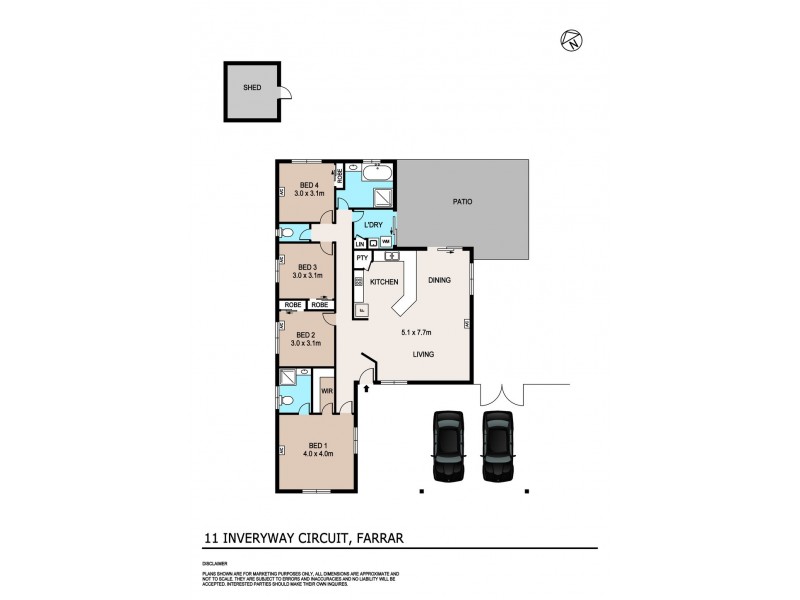 11 Inverway Circuit, Farrar NT 0830 Floorplan
