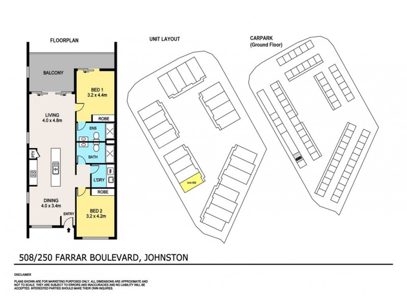 508/250 Farrar Boulevard, Johnston NT 0832 Floorplan