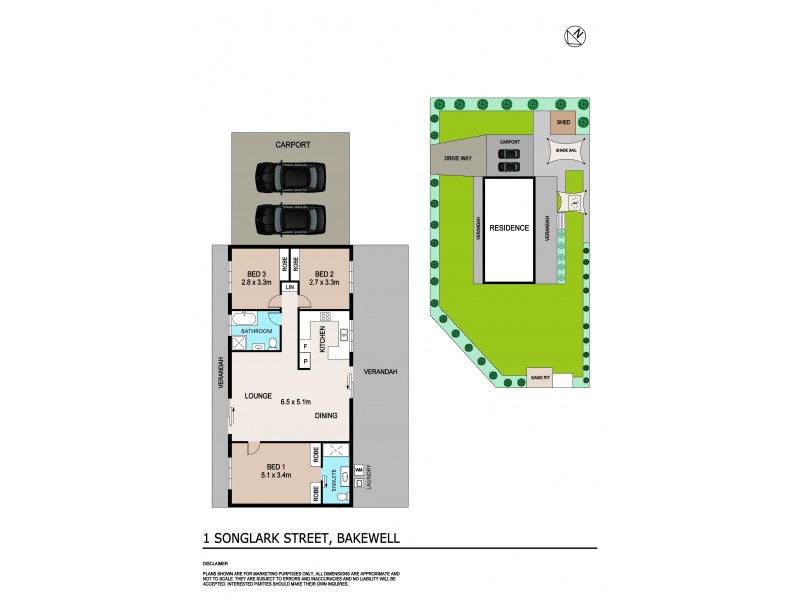 1 Songlark Street, Bakewell NT 0832 Floorplan
