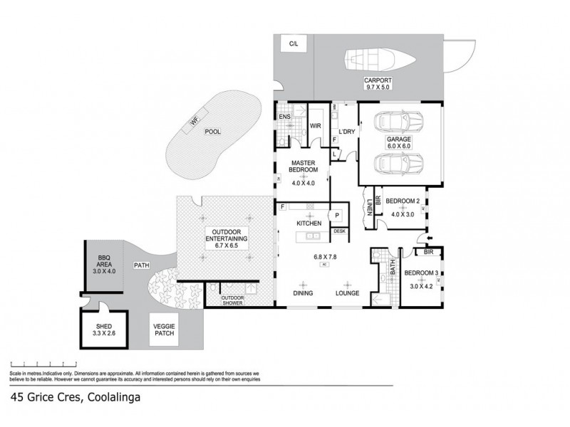 45 Grice Crescent, Coolalinga NT 0835 Floorplan