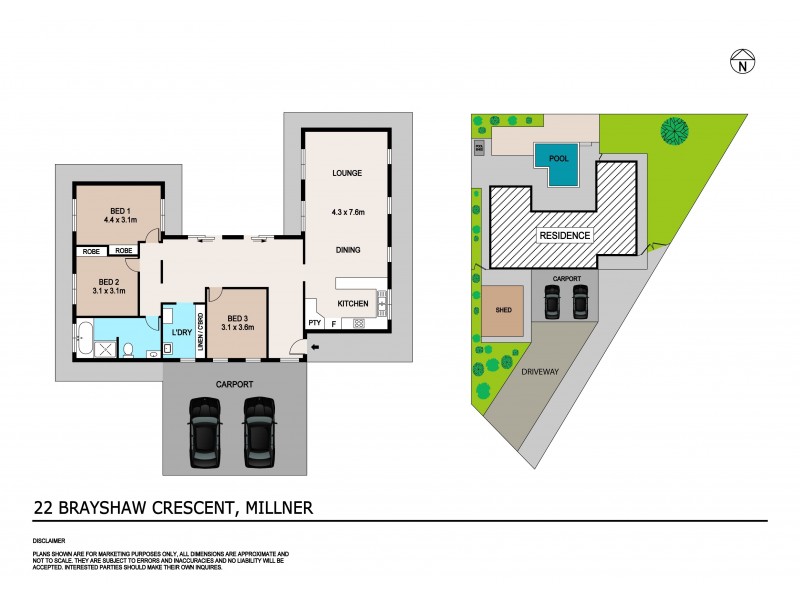 22 Brayshaw Crescent, Millner NT 0810 Floorplan