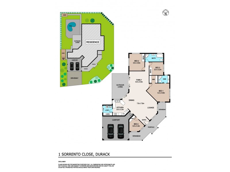 1 Sorrento Close, Durack NT 0830 Floorplan