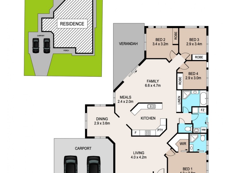 9 Piccabeen Grove, Durack NT 0830 Floorplan