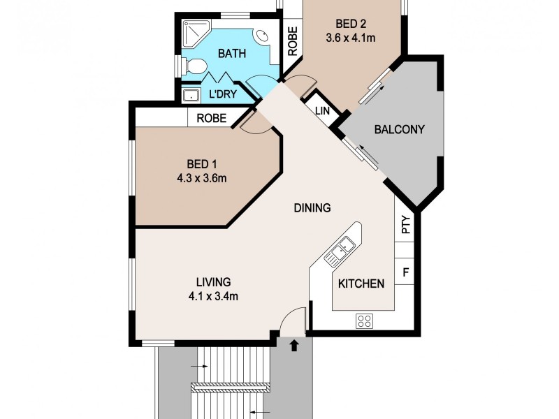 2/12 Poinciana Street, Nightcliff NT 0810 Floorplan