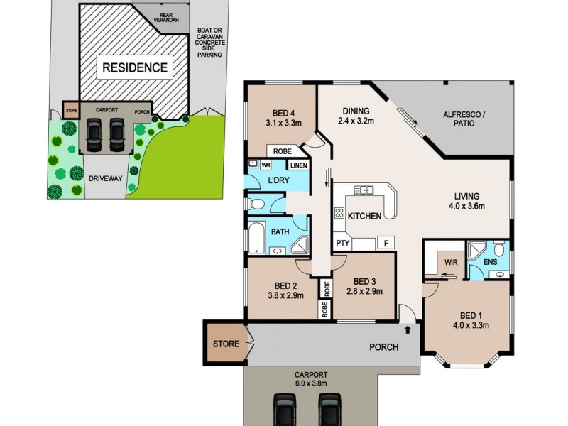 8 Kenbi Place, Rosebery NT 0832 Floorplan