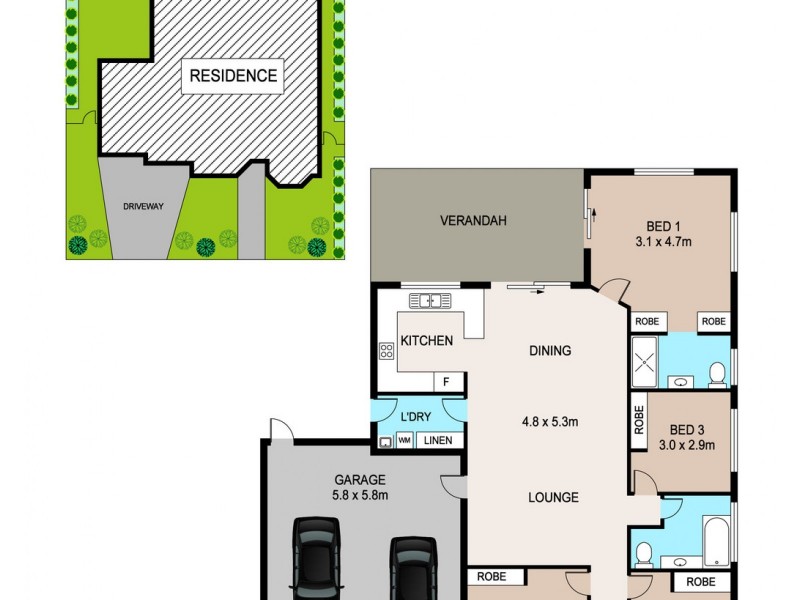 3 Heathcock Street, Durack NT 0830 Floorplan