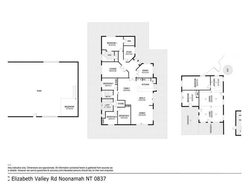 410C Elizabeth Valley Road, Noonamah NT 0837 Floorplan
