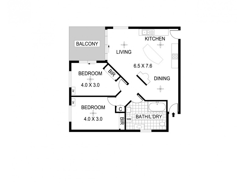 6/154 Smith Street, Larrakeyah NT 0820 Floorplan