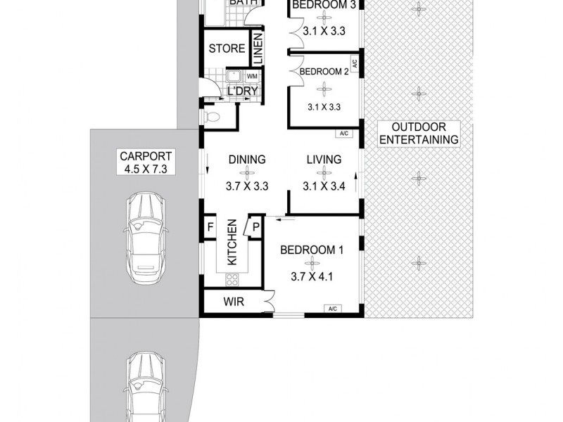 63 Dalwood Crescent, Malak NT 0812 Floorplan