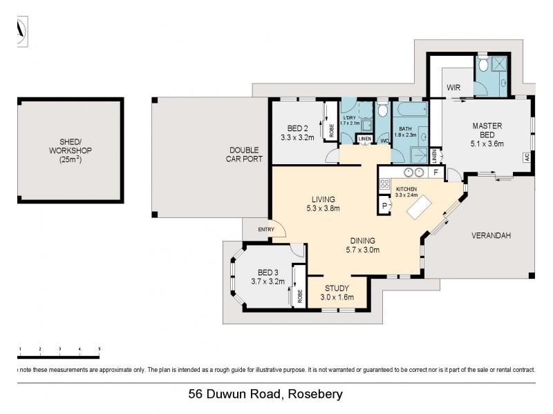 56 Duwun Road, Rosebery NT 0832 Floorplan