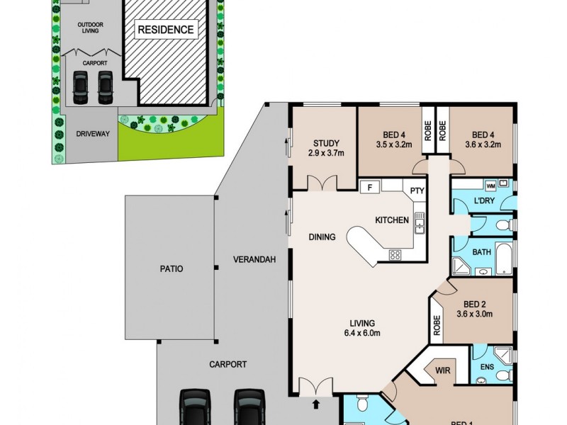 6 Piper Court, Durack NT 0830 Floorplan
