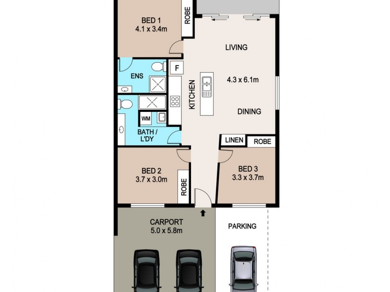 11/9 Guider Court, Johnston NT 0832 Floorplan