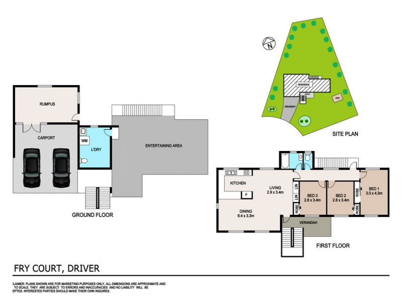 2 Fry Court, Driver NT 0830 Floorplan