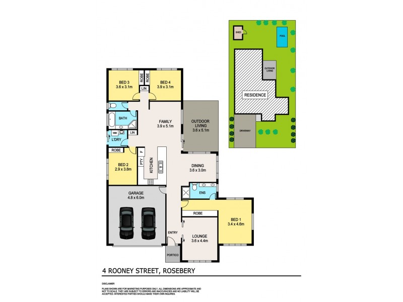 4 Rooney Street, Rosebery NT 0832 Floorplan