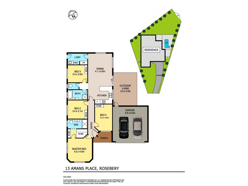 13 Amans Place, Rosebery NT 0832 Floorplan