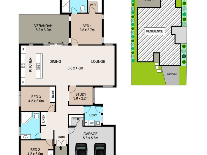 6 Bedford Court, Durack NT 0830 Floorplan