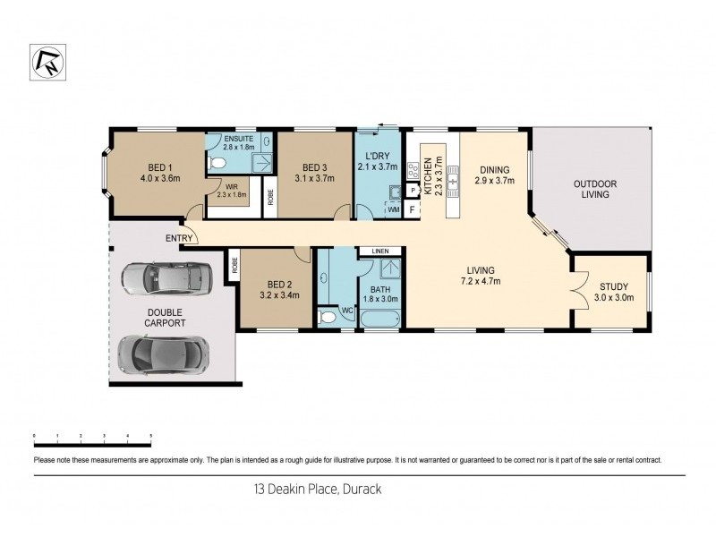 13 Deakin Place, Durack NT 0830 Floorplan