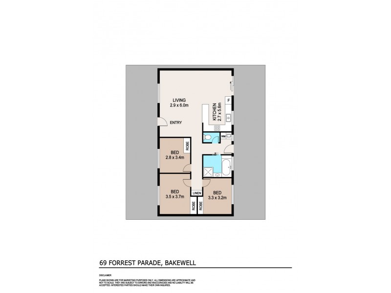 69 Forrest Parade, Bakewell NT 0832 Floorplan