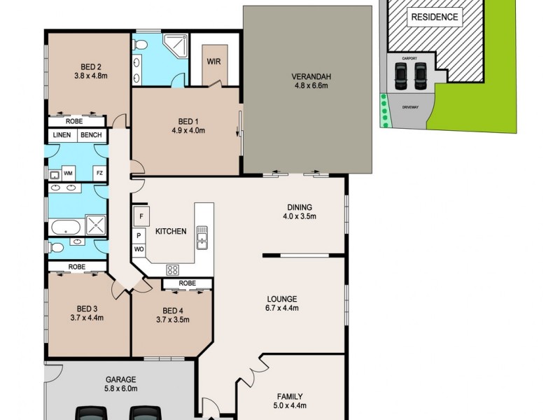 5 Katherine Close, Gunn NT 0832 Floorplan