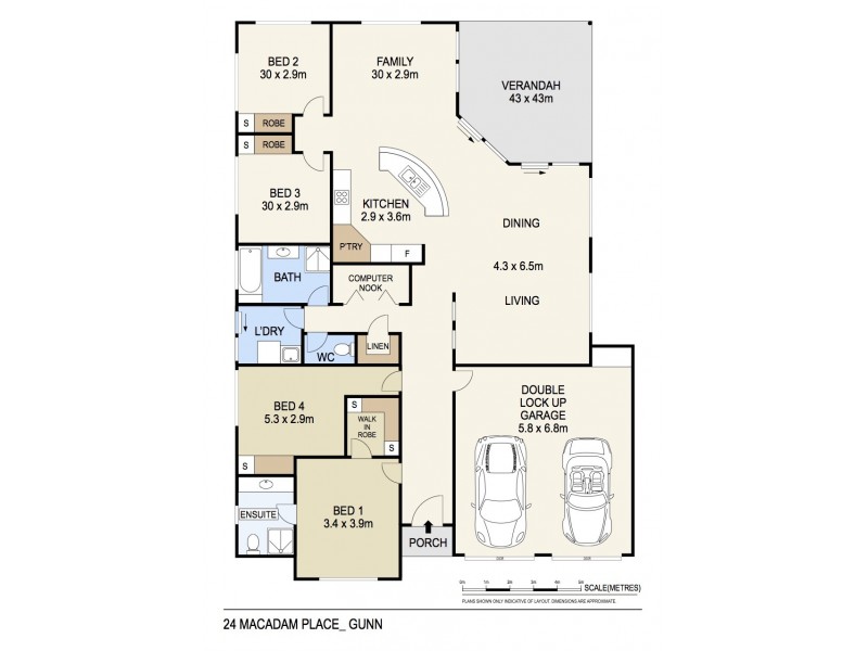 24 Macadam Place, Gunn NT 0832 Floorplan