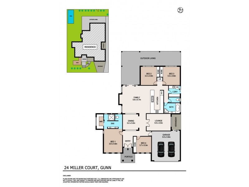 24 Miller Court, Gunn NT 0832 Floorplan