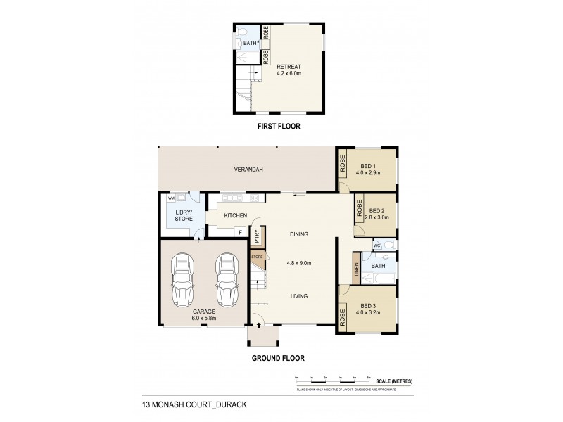 13 Monash Court, Durack NT 0830 Floorplan