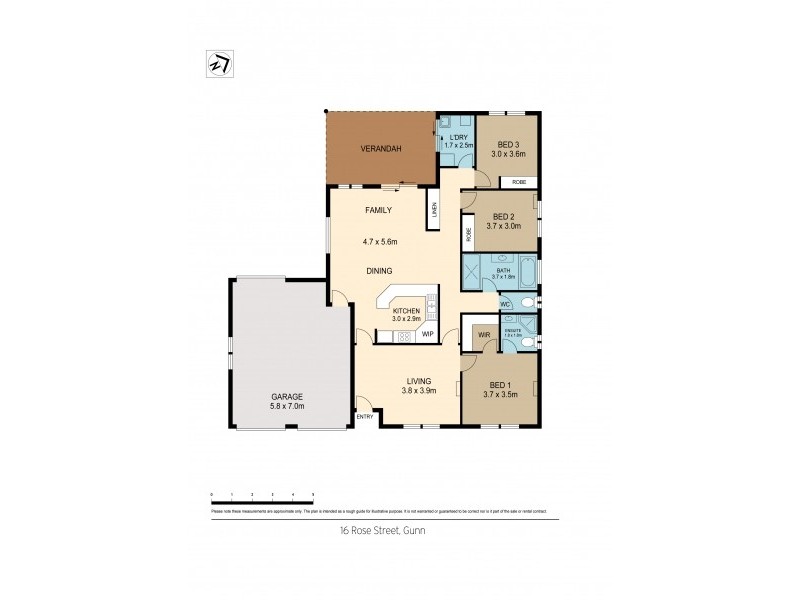 16 Rose Street, Gunn NT 0832 Floorplan
