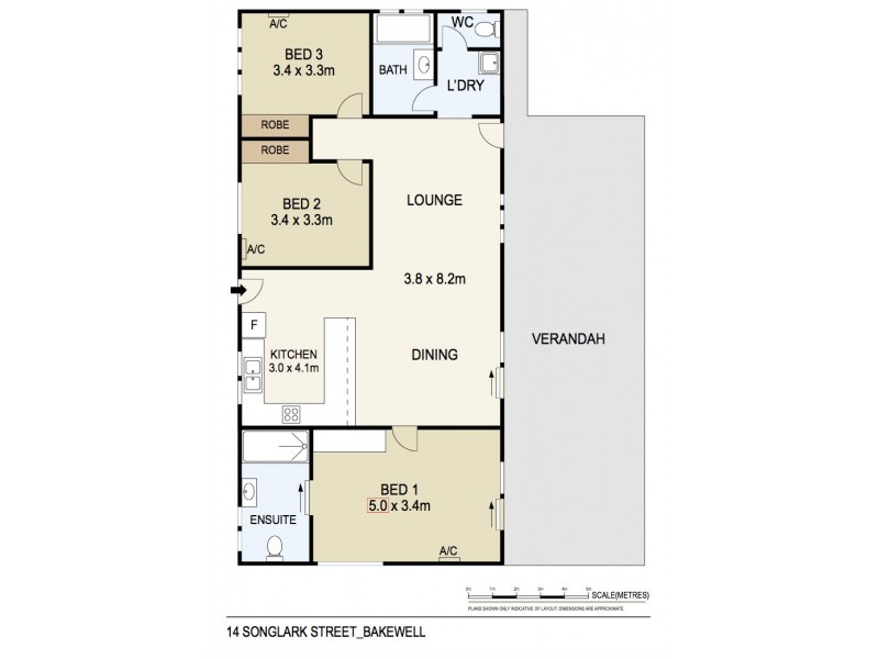 14 Songlark Street, Bakewell NT 0832 Floorplan