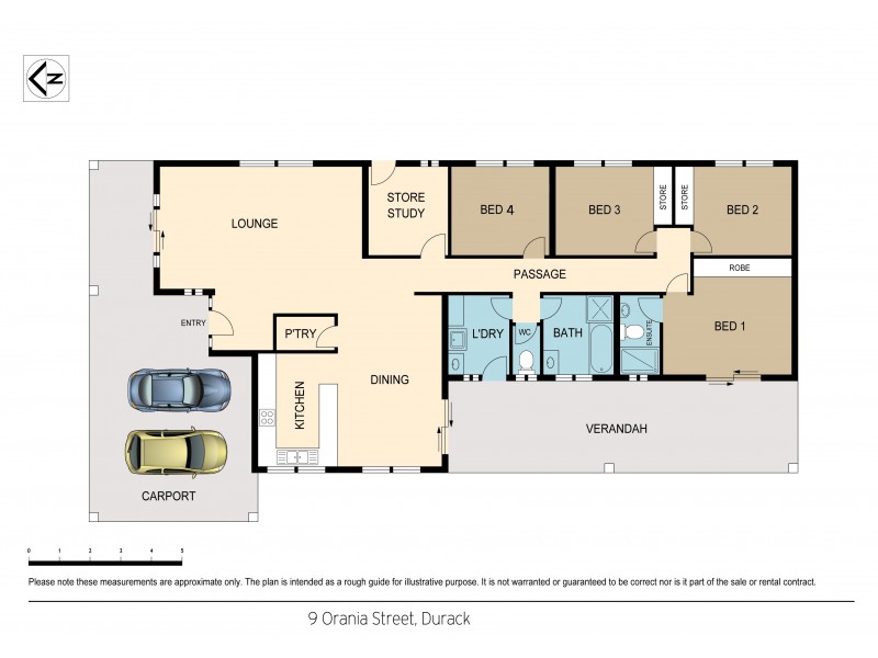 9 Orania Street, Durack NT 0830 Floorplan