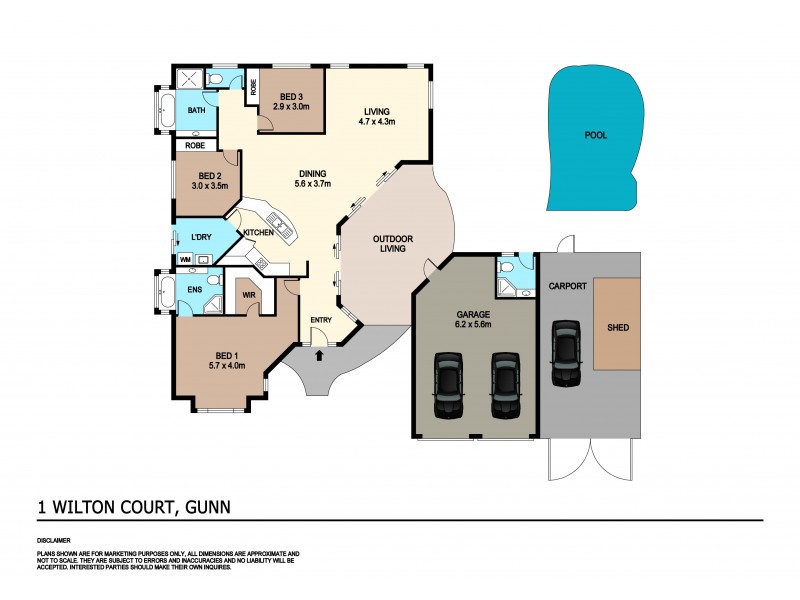 1 Wilton Court, Gunn NT 0832 Floorplan