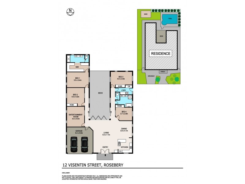 12 Visentin Street, Rosebery NT 0832 Floorplan