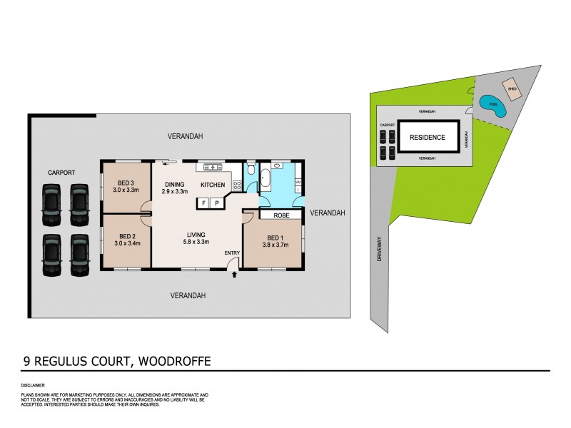 9 Regulus Court, Woodroffe NT 0830 Floorplan