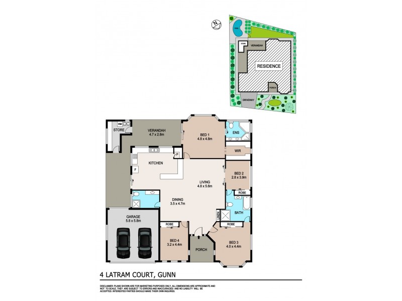 4 Latram Court, Gunn NT 0832 Floorplan