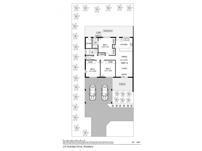 1/4 Granites Drive, Rosebery NT 0832 Floorplan