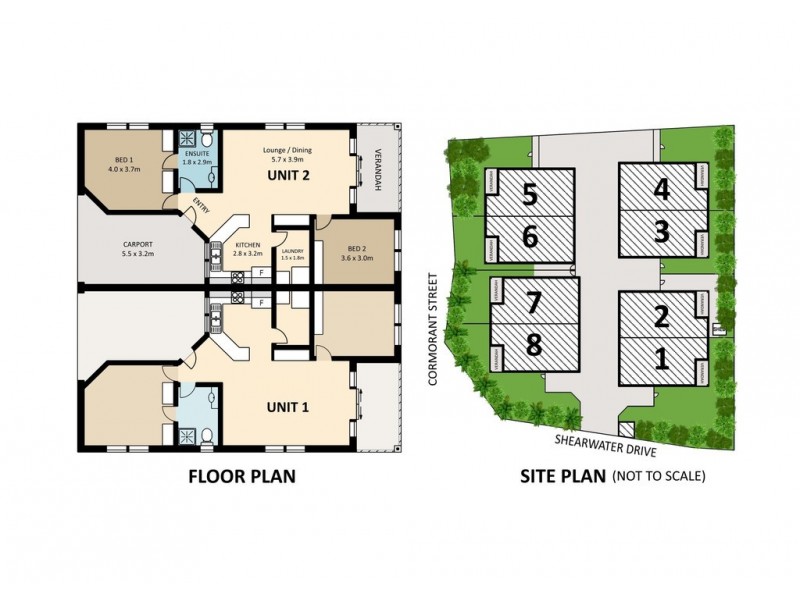 2/46 Shearwater Drive, Bakewell NT 0832 Floorplan