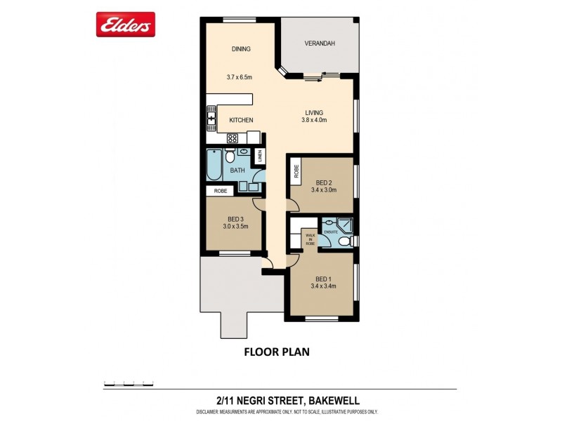 2/11 Negri Street, Bakewell NT 0832 Floorplan