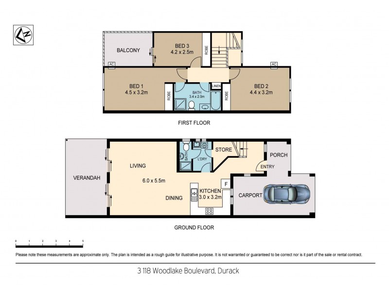 3/118 Woodlake Boulevard, Durack NT 0830 Floorplan
