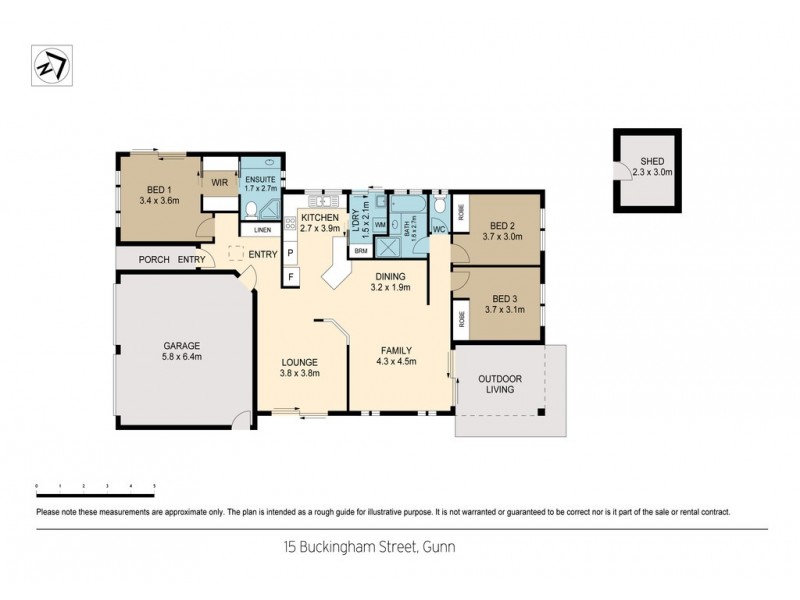 15 Buckingham Street, Gunn NT 0832 Floorplan