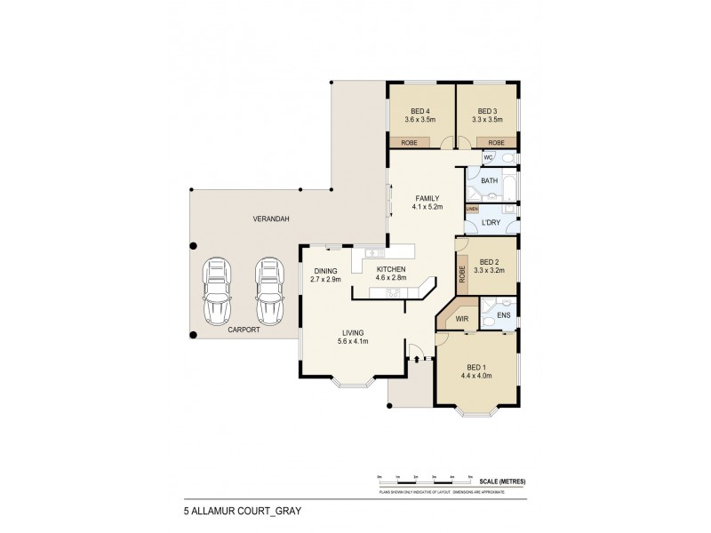 5 Allamurr Court, Gray NT 0830 Floorplan