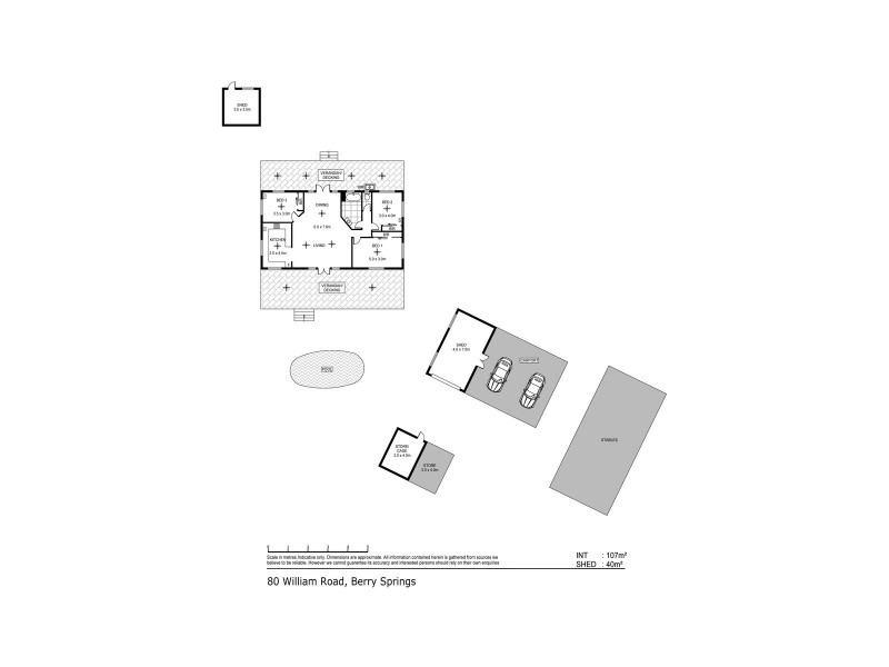 80 William Road, Berry Springs NT 0838 Floorplan