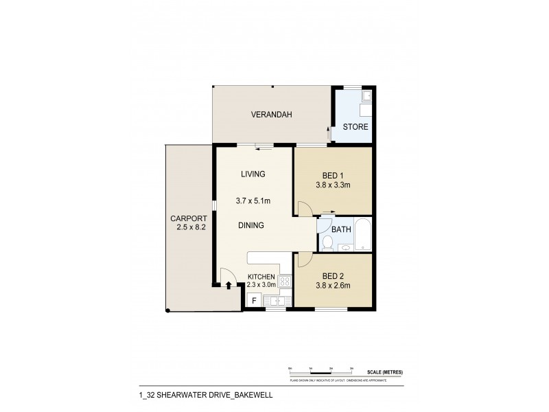 1/32 Shearwater Drive, Bakewell NT 0832 Floorplan