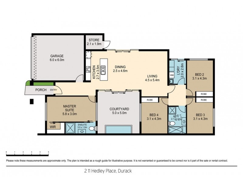 2/11 Hedley Place, Durack NT 0830 Floorplan