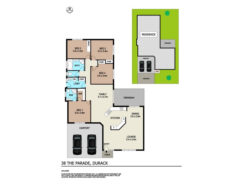 38 The Parade, Durack NT 0830 Floorplan