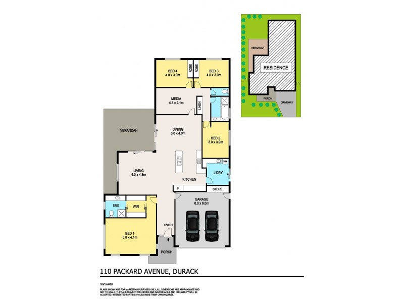 110 Packard Avenue, Durack NT 0830 Floorplan